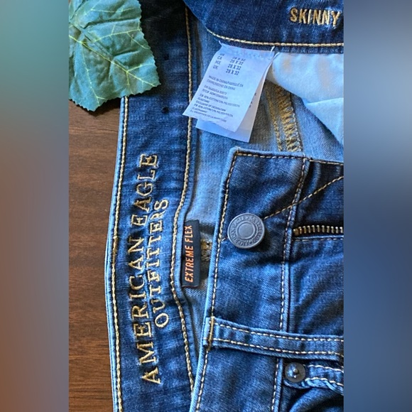 Men’s Blue Extreme Flex Skinny Jeans Size 28 x 32 - Picture 3 of 3